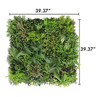 GreenSmart Dekor 40" Bali with LED lights Faux Green Plant Wall