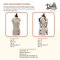 Dritz® My Double Designer Petite Dress Form with Adjustable Tri-Pod Stand