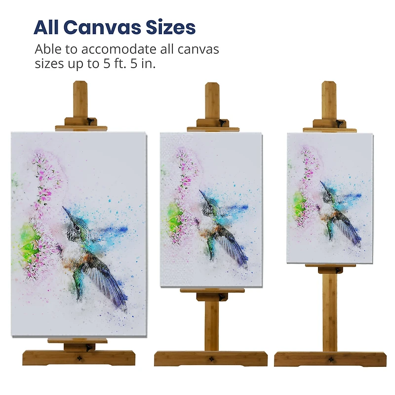 Pacific Arc Full-Size Mast Style Bamboo Studio Easel