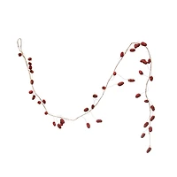 Hello Honey® 6ft. Red Glitter Natural Pinecone Garland