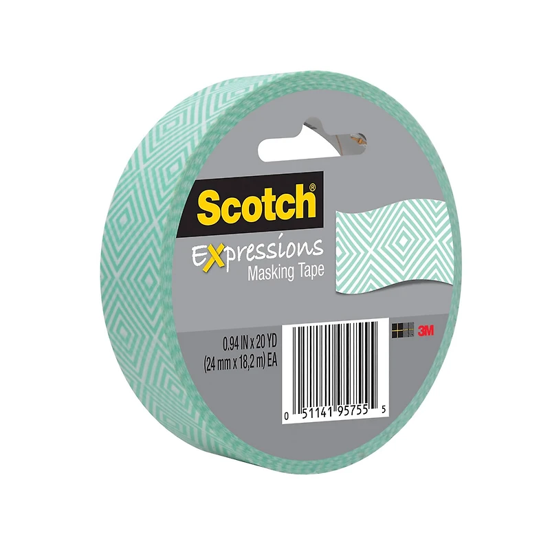 12 Pack: Scotch® Expressions Mint Mosaic Masking Tape