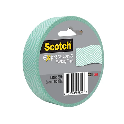 12 Pack: Scotch® Expressions Mint Mosaic Masking Tape
