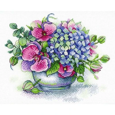 MP Studia Bouquet Of Memories Cross Stitch Kit