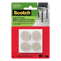 Scotch™ 1" Round Felt Pads