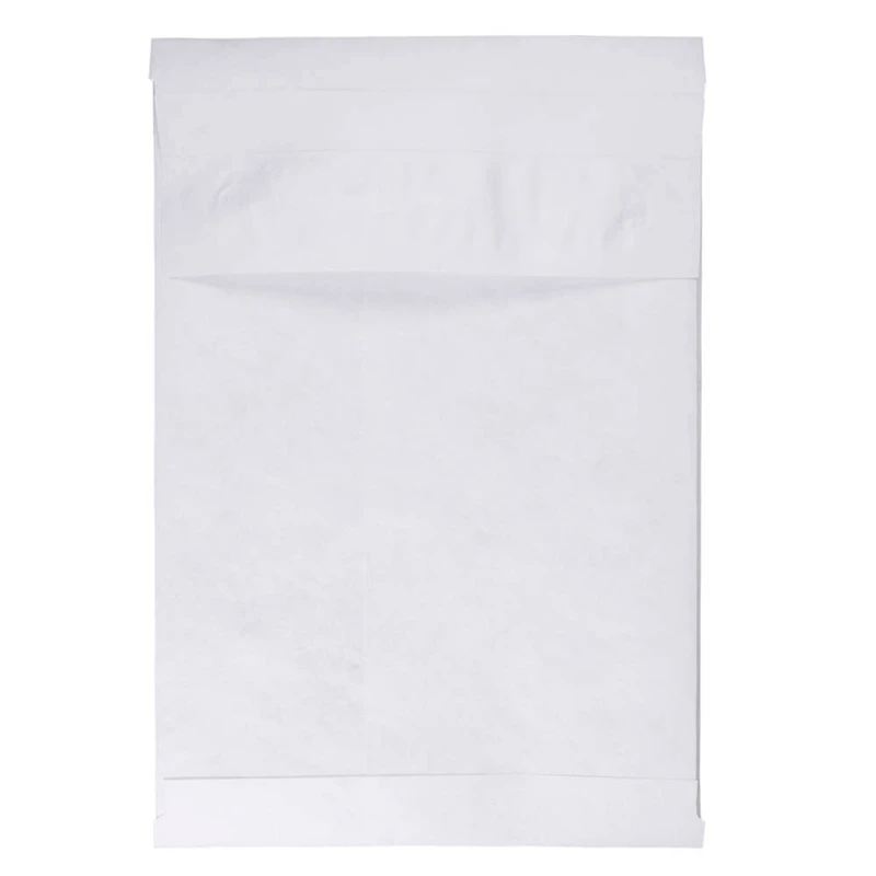 JAM Paper 9" x 12" x 2" White Tyvek Peel & Seal Closure Envelopes, 250ct.