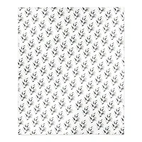 Dark Leaf Sherpa Fleece Blanket