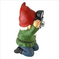 Design Toscano 12" Smile For Me Solar Garden Gnome Statue