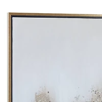 CosmoLiving by Cosmopolitan Gold Glam Abstract Canvas Wall Art
