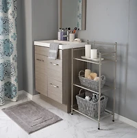 Bath Bliss Satin Nickel Bronze 3-Tier Storage Shelf