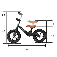 Trimate Black 2 Wheel Balance Bike