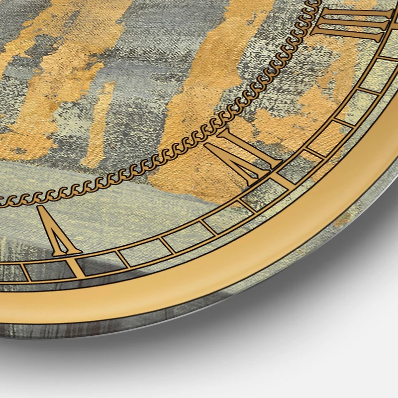 Designart 'Galm Abstract Ii Glam Wall Clock