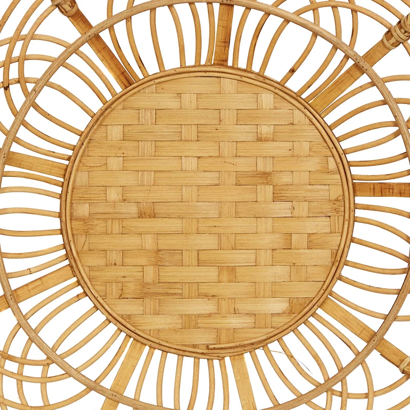 Set of 3 Brown Metal Boho Style Wall Decor 24", 20", 16"