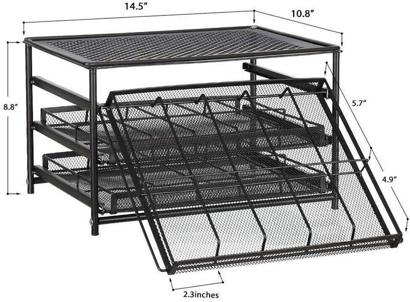 NEX™ 3-Tier 30-Bottle Spice Rack Organizer