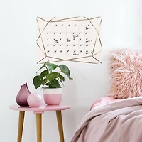 RoomMates Blush Beauty Dry Erase Calendar Peel & Stick Wall Decal