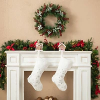 Glitzhome® Gingerbread House Stocking Holder Set