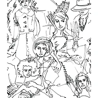 RoomMates Vogue Sketches Peel & Stick Wallpaper