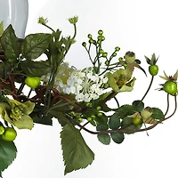 12.5" Hydrangea Triple Candelabrum Centerpiece