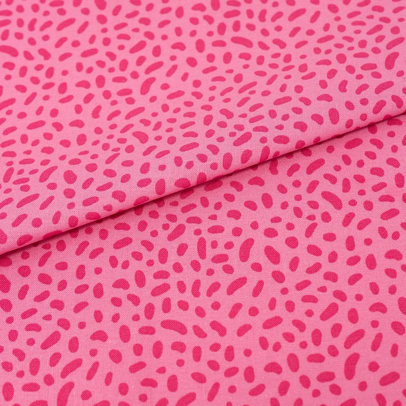 SINGER Tonal Spots Pink Cotton Fabric