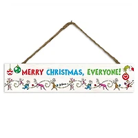 17" The Grinch Merry Christmas Hanging Sign