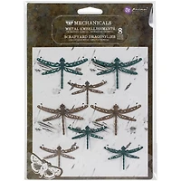 Finnabair® Mechanicals Scrapyard Dragonflies Metal Embellishments Set