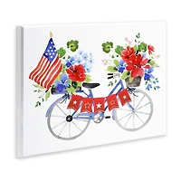 Stupell Industries Floral Americana Bicycle Wall Plaque Art