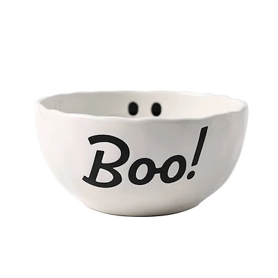 8.75" White Ghost Ceramic Bowl by Makery™