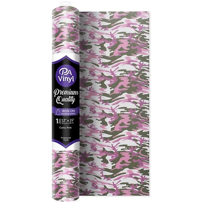 PA Vinyl Camo Print Iron On Vinyl