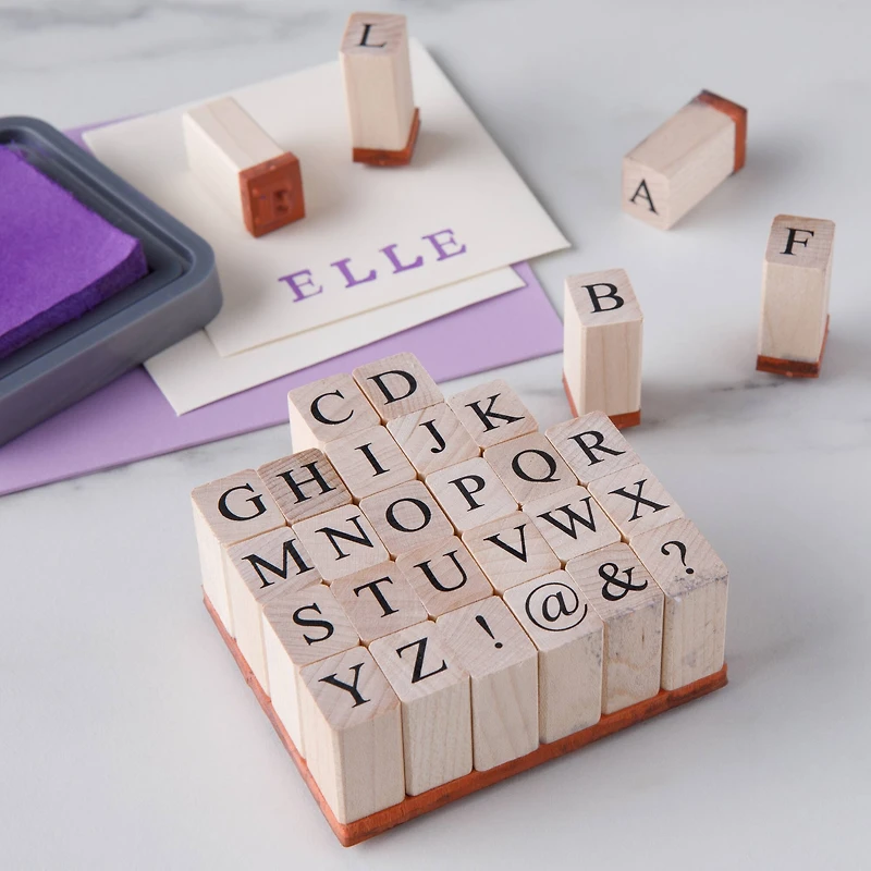 Medium Uppercase Alphabet Wood Stamps by Recollections™