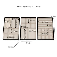 Household Essentials 3-Tier Jewelry Tray