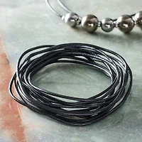 Black Leather Cord Kit & Findings Necklace Kit by Bead Landing™