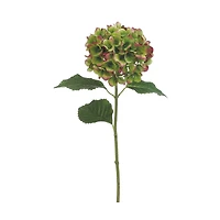 Green Burgundy Hydrangea Spray 