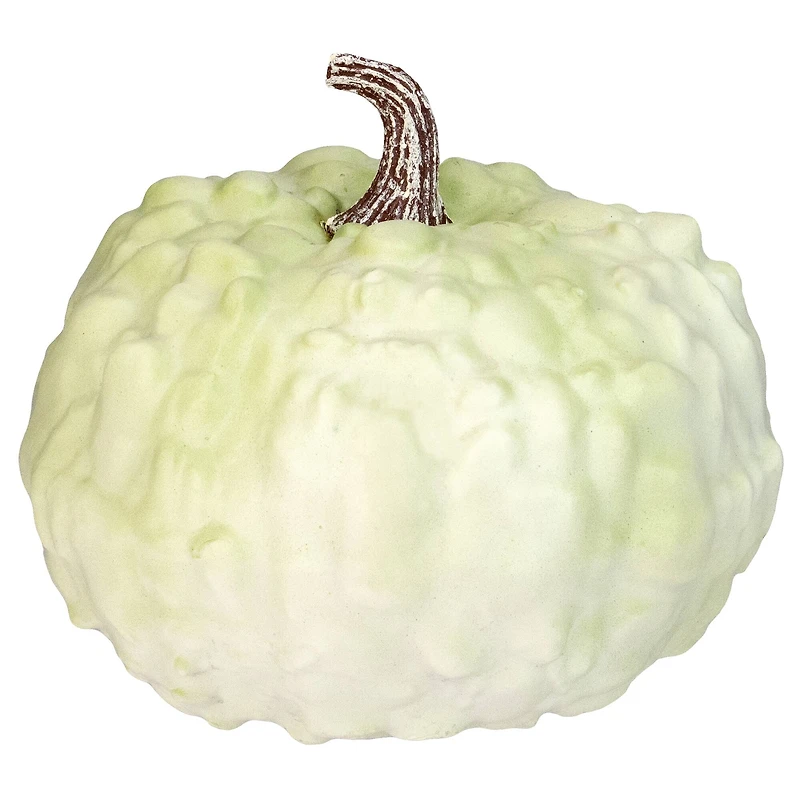 7.5" Green Textured Pumpkin Tabletop Décor