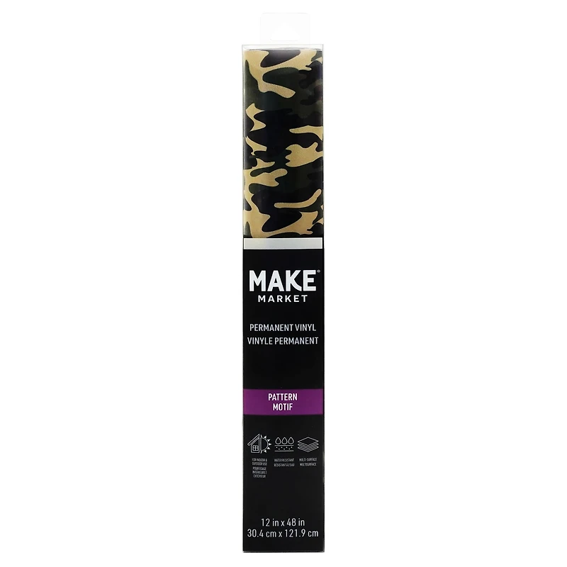 Camouflage Pattern Permanent Vinyl by Make Market®