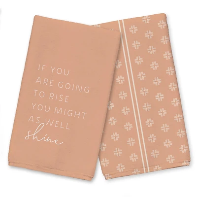 Might As Well Shine Tea Towel Set