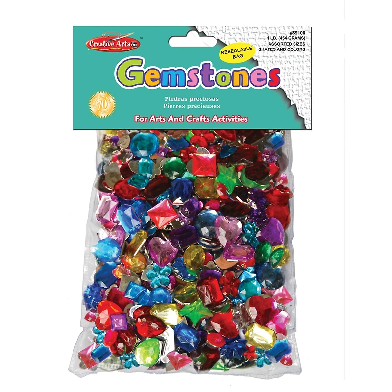 Charles Leonard Creative Arts™ Assorted Gemstones, 1lb.