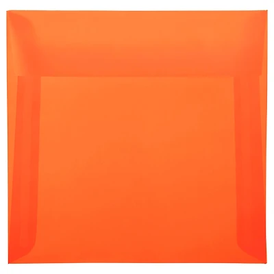 JAM Paper 6.5" x 6.5" Square Translucent Vellum Envelopes