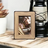 Expressions™ 4" x 6" Natural Wood & Black Frame by Studio Décor®