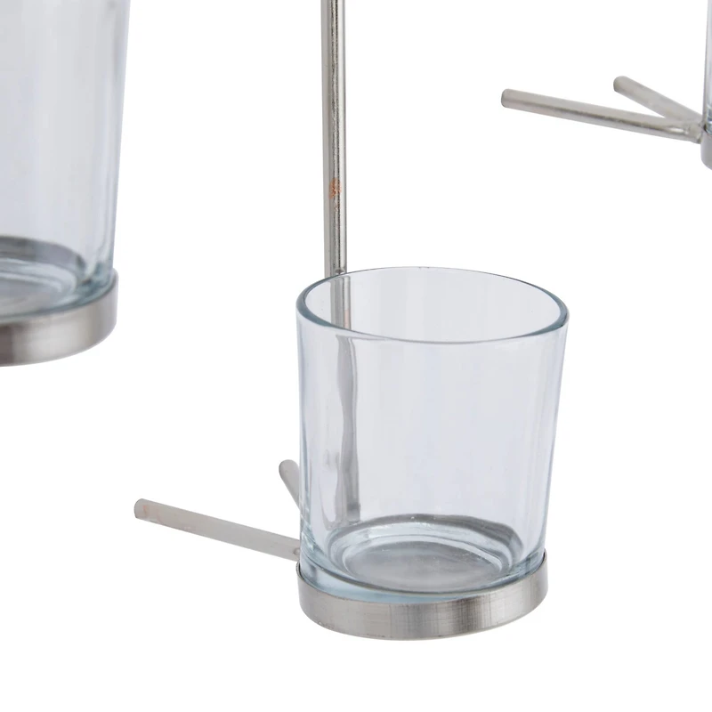 CosmoLiving by Cosmopolitan 27" Silver Contemporary Wall Sconce