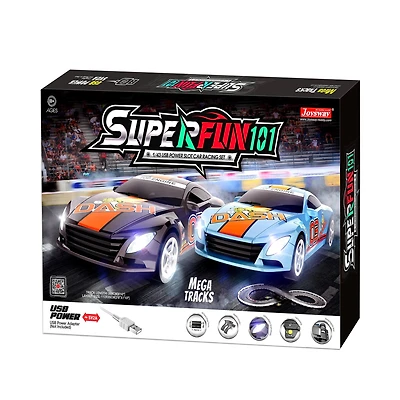 Joysway® SuperFun 101 USB Power Slot Car Racing Set