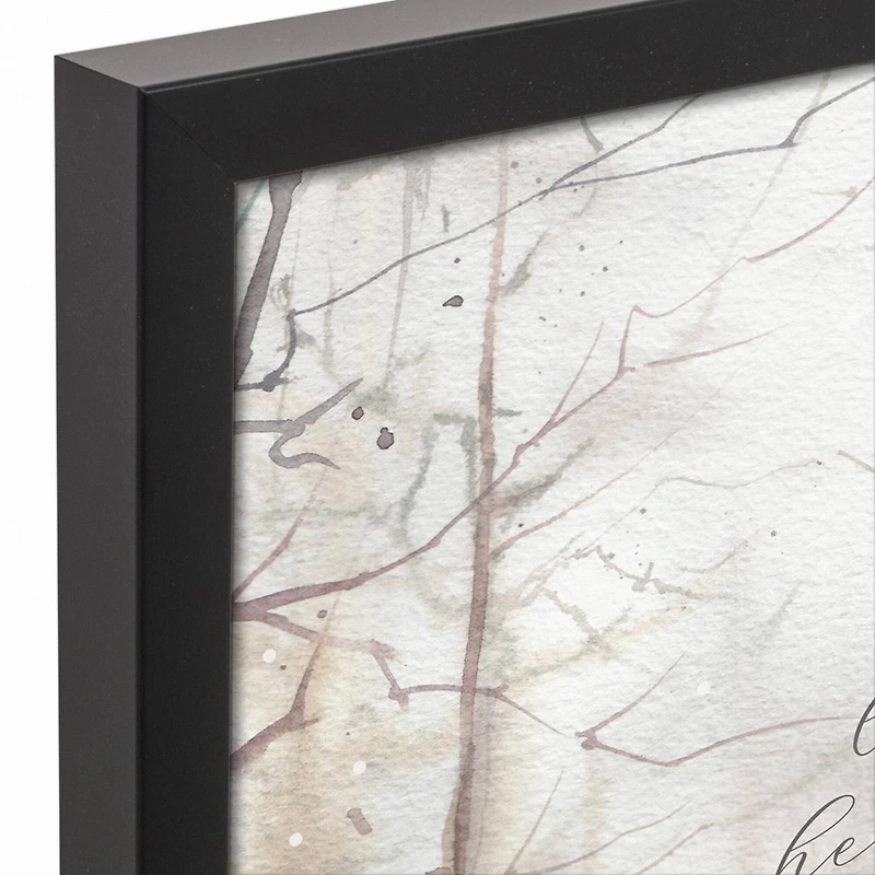 Heaven and Nature Sing Black Framed Canvas Wall Art