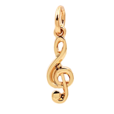 14K Gold Plated Treble Clef Charm by Bead Landing™