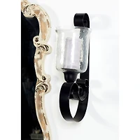 Black Iron Traditional Candle Wall Sconce