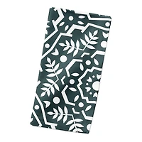 Folk Floral Teal 10" x 10" Cotton Twill Napkin