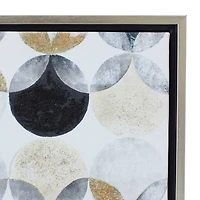 The Novogratz Gray Polystone Modern Framed Wall Art, 24" x 18" x 2"
