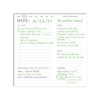 TF Publishing Undated Basic Daily Planning Desktop Note Block