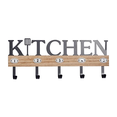 Brown Porcelain Farmhouse Wall Hook