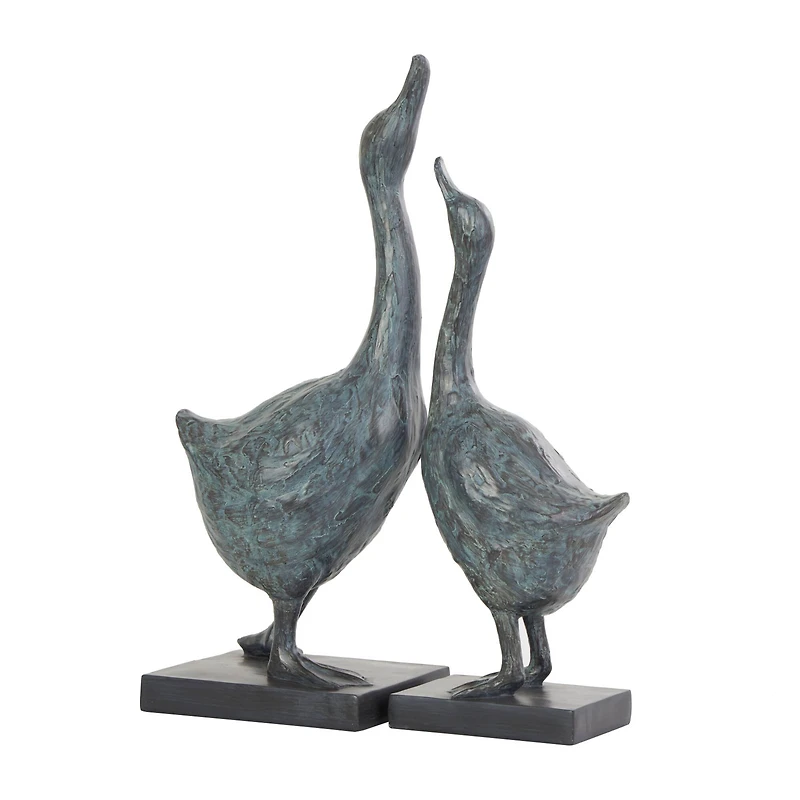 Blue Bird Sculpture Set