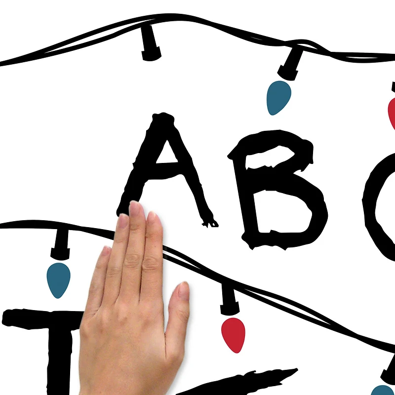 RoomMates Netflix Stranger Things Christmas Lights Peel and Stick Giant Wall Decals w/Alphabet