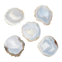 Hello Honey® 18" Gray Agate Accent on Metal & Marble Stand