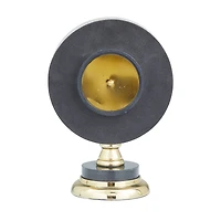 The Novogratz Gold Modern Abstract Clock, 6" x 4" x 9"